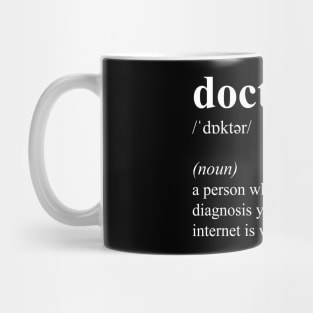 Funny Doctor Job Title Definition Mug